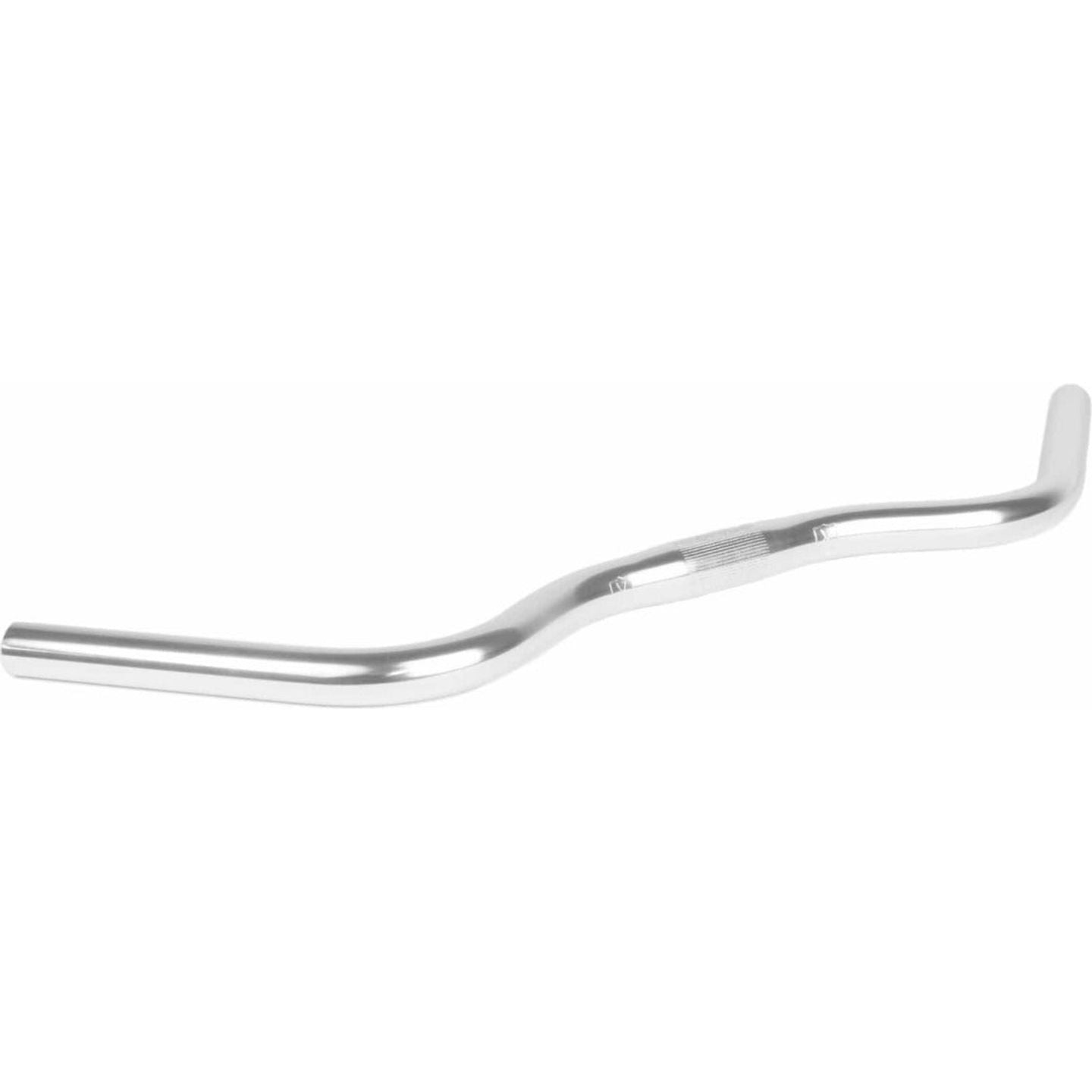 Wing Bikes Curved Handle Silver (25.4 clamp) Handlebar